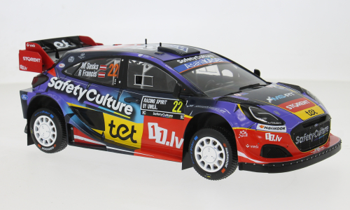 Ford Puma Rally1 WRC No.22 Rally Sweden 2025 Sesks/Francevic - 1:18